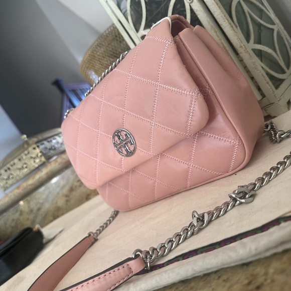 New Tory Burch Willa shoulder bag pink - Picture 4 of 12